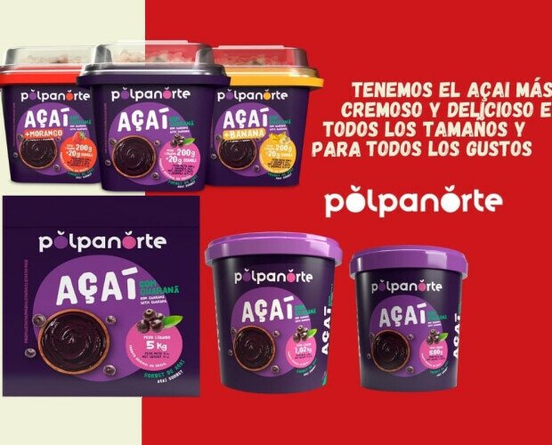 Açaí en Crema - Formatos. Formatos individuales (consumo inmediato) y más grandes, para eventos/restauración