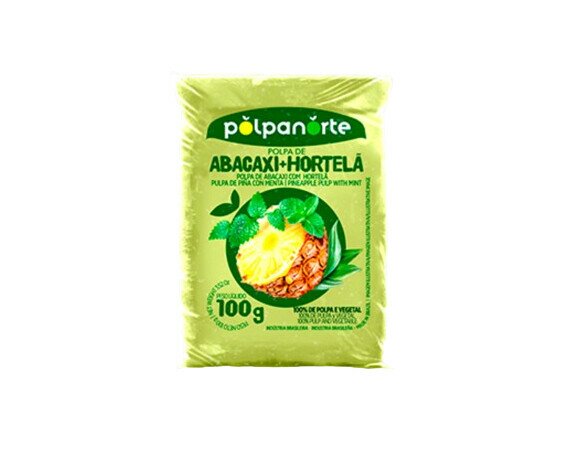 Pulpa de Ananá con menta. La Pulpa de Ananá de la Polpanorte con la riqueza de varias vitaminas y minerales