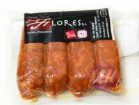 Chorizo Fresco. Pack de 4 chorizos frescos artesanos envasados al vacío de Juan Flores