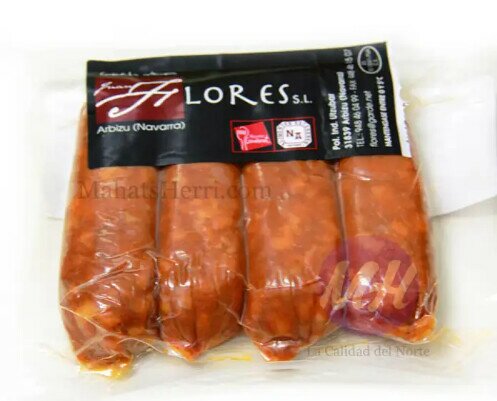 Chorizo fresco artesano. Pack de 4 chorizos frescos artesanos envasados al vacío de Juan Flores