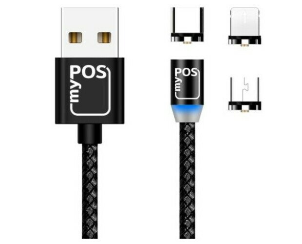 Cable magnético (3 en 1). Cable magnético 3 en 1 (Micro USB / iPhone / USB-C)